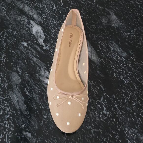 BRAND NEW ON.34TH ELEGANT BALLET FLATS with POLKA FOTS - Picture 14 of 16